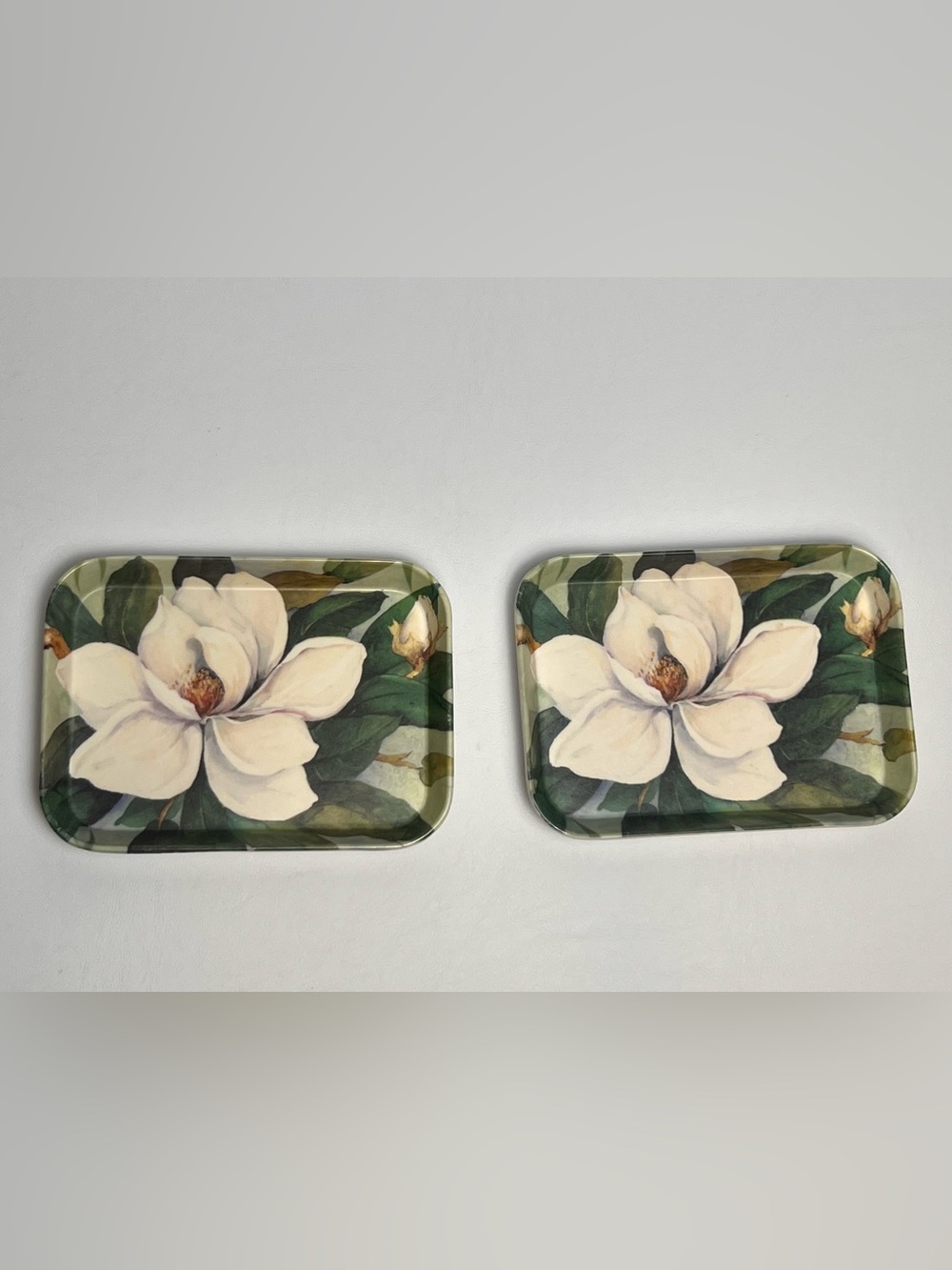 Vintage Set of 2 Italy R2S Monza Melplus Melanine Trinket Snack Trays